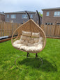 ARDYNAMIC AMARA DOUBLE EGG SWING CHAIR LIGHT BROWN
