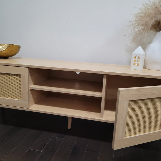 RATTAN MEDIA CONSOLE / TV STAND