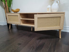 RATTAN MEDIA CONSOLE / TV STAND
