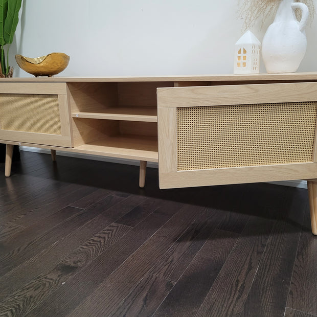 RATTAN MEDIA CONSOLE / TV STAND