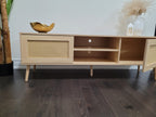RATTAN MEDIA CONSOLE / TV STAND