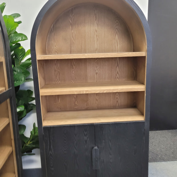Arco Luxe Arch Cabinet, Black Finish
