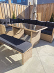 6-PIECE WICKER OUTDOOR PATIO SET WITH CUSHIONS