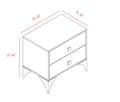 Noon 6-Drawer Dresser fully assembled with sleek MDF construction and tapered legs