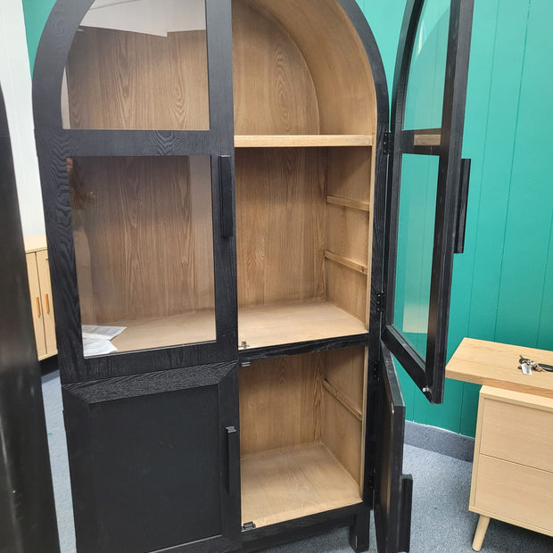 ARDYNAMIC Arch Cabinet, Oak Finish
