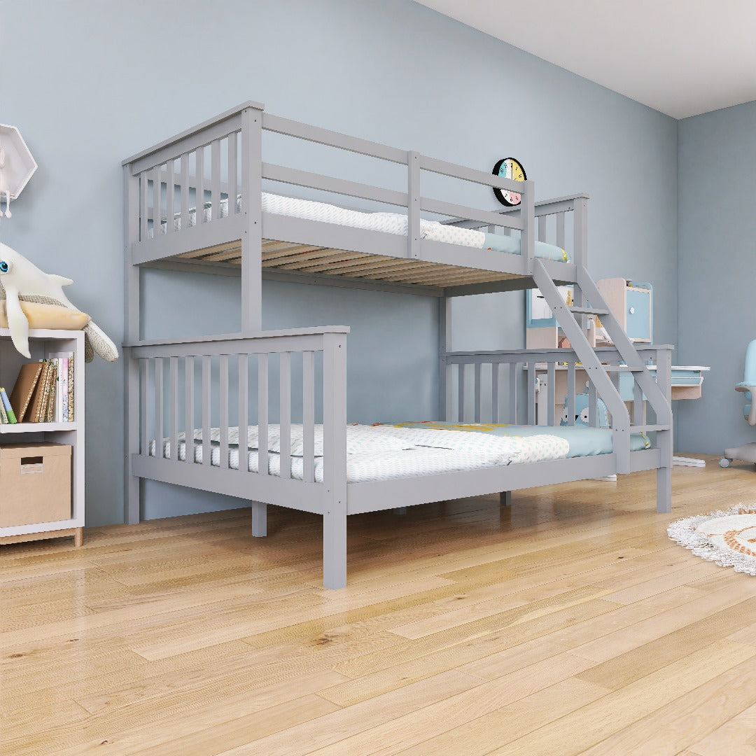 ARDYNAMIC Single Over Double Convertible Bunk Bed with Drawers in GreyAR Dynamic CaThe ARDYNAMIC Single Over Double Convertible Bunk Bed brings traditional style to your child's room. It features breezy slatted style headboards and foot boards and Bunk bedsDouble Convertible Bunk BedAR Dynamic