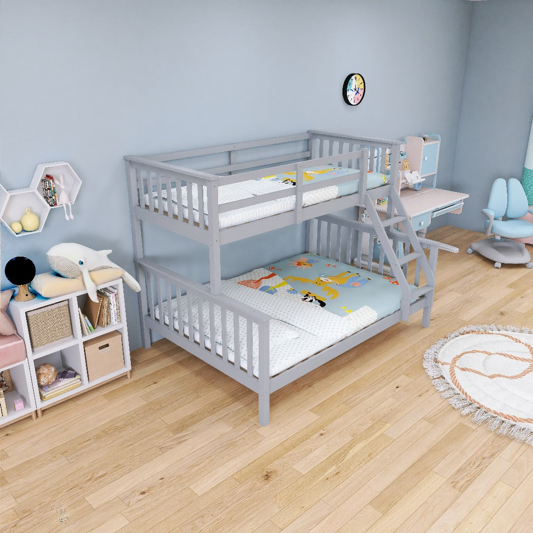 ARDYNAMIC Single/Twin Over Double/Full Convertible Bunk Bed
