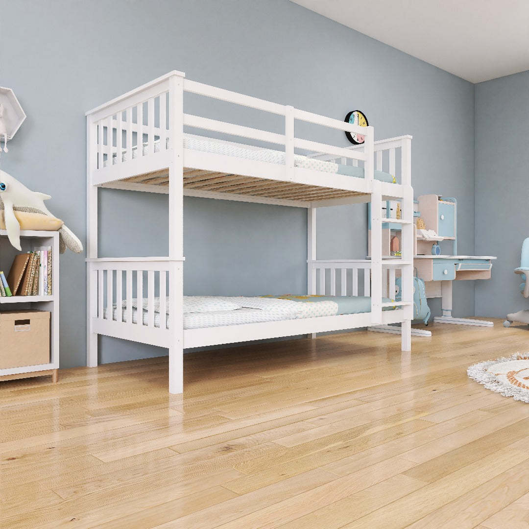 ARDYNAMIC Single Over Single Convertible Bunk BedAR Dynamic CaThe ARDYNAMIC Single Over Single Convertible Bunk Bed brings traditional style to your child's room. It features breezy slatted style headboards and foot boards and Bunk bedsSingle Convertible Bunk BedAR Dynamic Ca