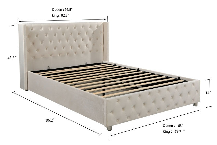 Adam Hydraulic Lift Up Storage Platform Queen BedAR Dynamic CaSimple and elegant, the upholstered bed with storage will make a lasting impression in your room. With a modern look and a touch of simple style, this bed combines fBedroomStorage Platform Queen BedAR Dynamic