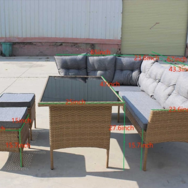 Garden Outdoor 7 pc Lounger SetAR Dynamic CaOur elegant, highly comfortable rattan lounge set will become the focal point of your garden or patio. Complete with a dining table and soft cushions and pillows, thPatio furnitureGarden Outdoor 7 pc Lounger SetAR Dynamic