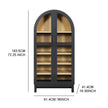 Arch Cabinet, Black Finish