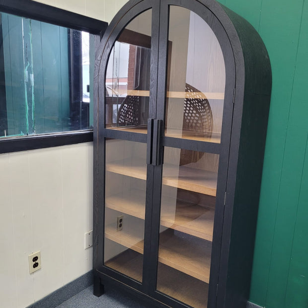 Arch Cabinet, Black Finish