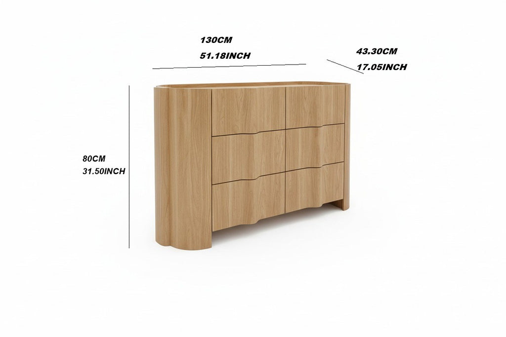 Luna 6 Drawer Dresser