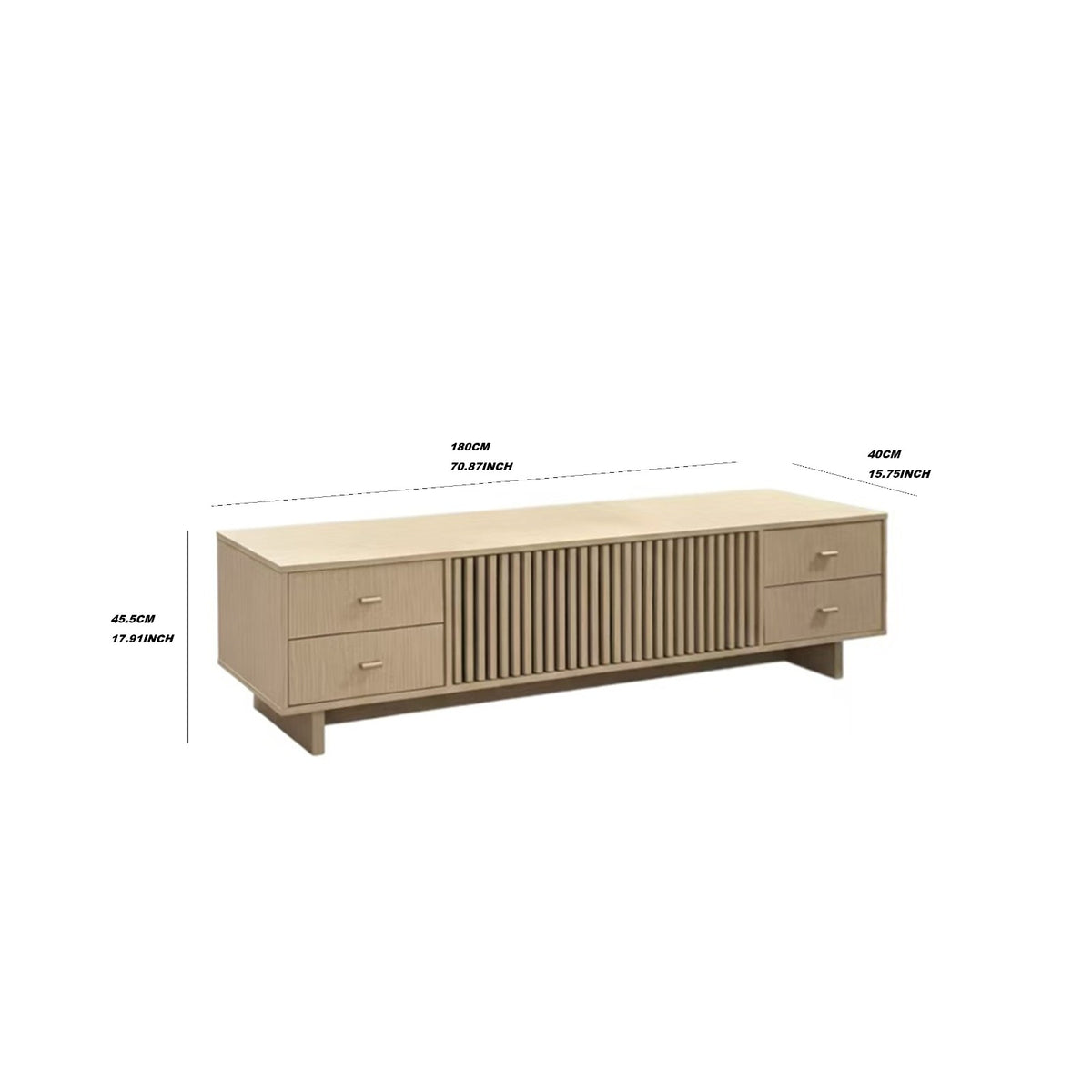 The Oslo Fluted TV Stand