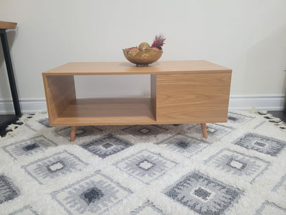 Mid-Century Rectangular Coffee TableAR Dynamic Ca【Modern Rustic Style】The natural wood color and wood texture design make this rectangular coffee table naturally rustic and full of natural charm. Can match your varLiving RoomMid-Century Rectangular Coffee TableAR Dynamic Ca