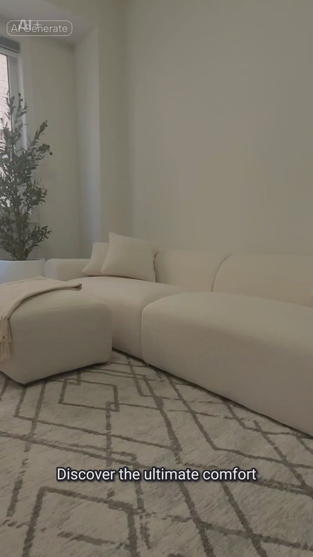 The Cloud Lounge – Teddy Fleece Modular Sofa