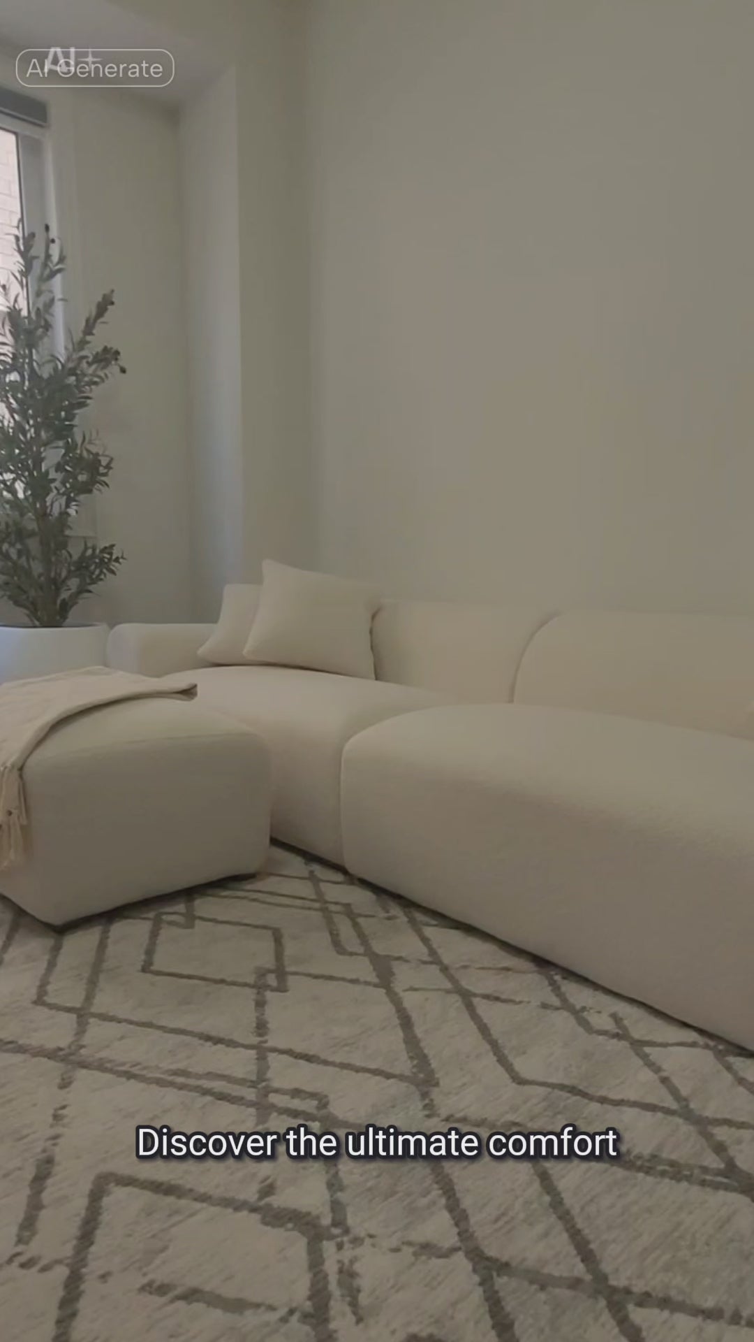 The Cloud Lounge – Teddy Fleece Modular Sofa