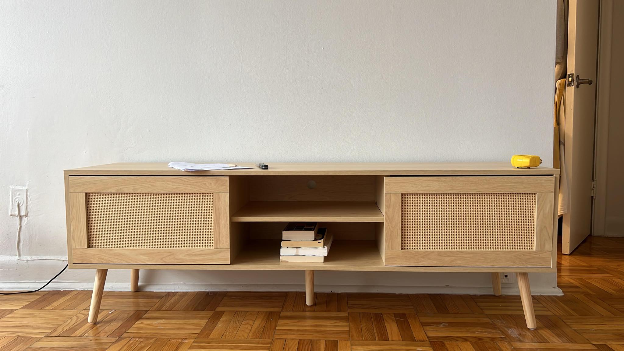 RATTAN MEDIA CONSOLE / TV STAND