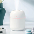 Mini Humidifier With Night LightAR Dynamic CaPortable humidifier with night light 
Usb charger 
Size:  height 8cm, width 8cm and length is 10 cmOFFICE DESKMini HumidifierAR Dynamic Ca