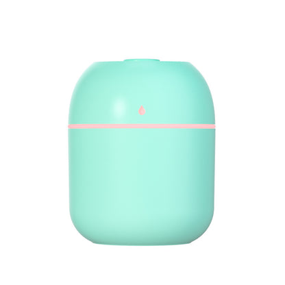 Mini Humidifier With Night LightAR Dynamic CaPortable humidifier with night light 
Usb charger 
Size:  height 8cm, width 8cm and length is 10 cmOFFICE DESKMini HumidifierAR Dynamic Ca