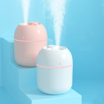 Mini Humidifier With Night LightAR Dynamic CaPortable humidifier with night light 
Usb charger 
Size:  height 8cm, width 8cm and length is 10 cmOFFICE DESKMini HumidifierAR Dynamic Ca