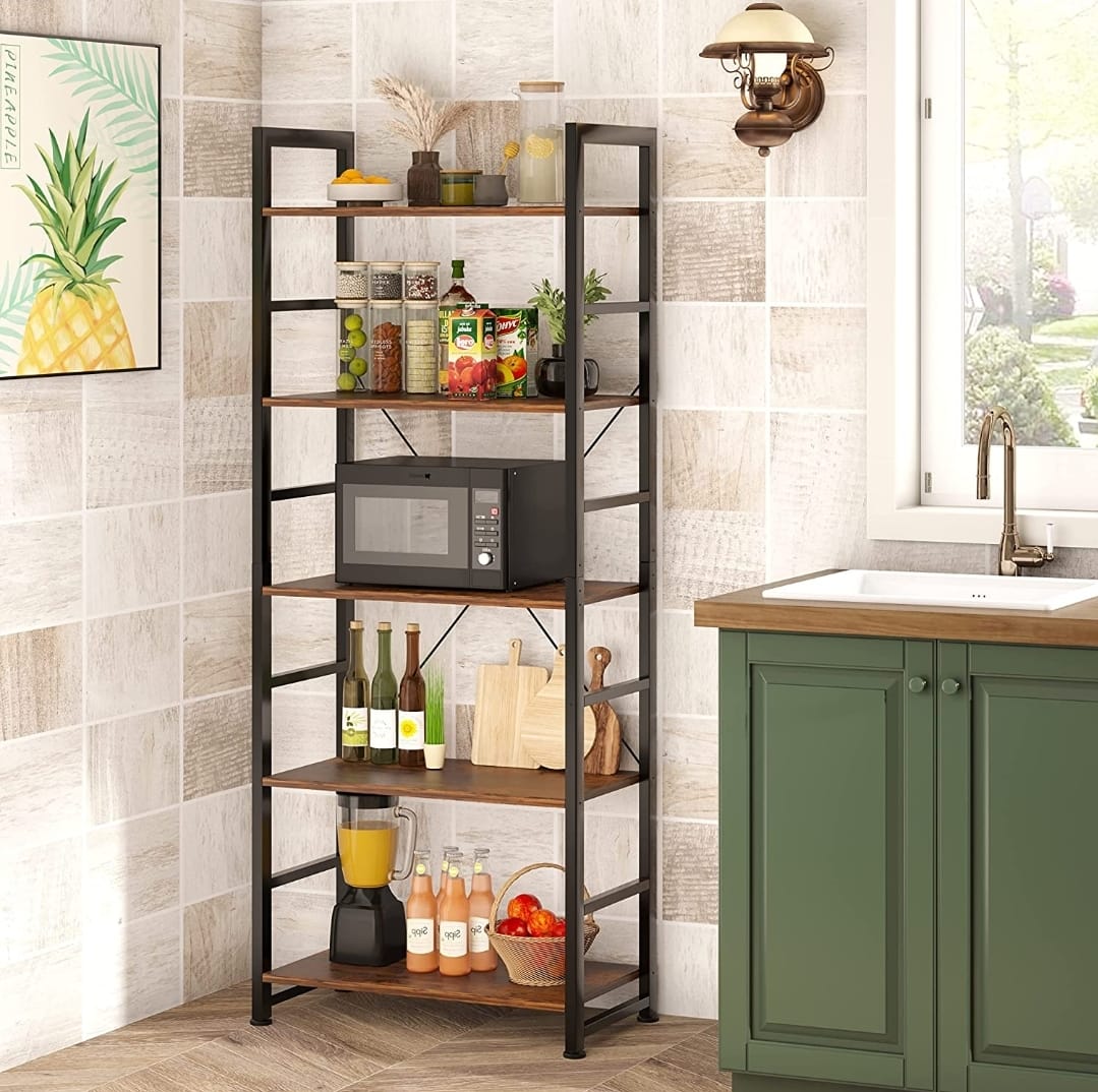 AR Dynamic 5 Tier BookshelfAR Dynamic Ca【5 TIER MULTIFUNCTIONAL BOOKCASE SHELF】This 5 shelf bookshelf provides a very wide storage space, you can use it to place all kinds of items as you see fit. Books, pLiving RoomAR Dynamic 5 Tier BookshelfAR Dynamic Ca