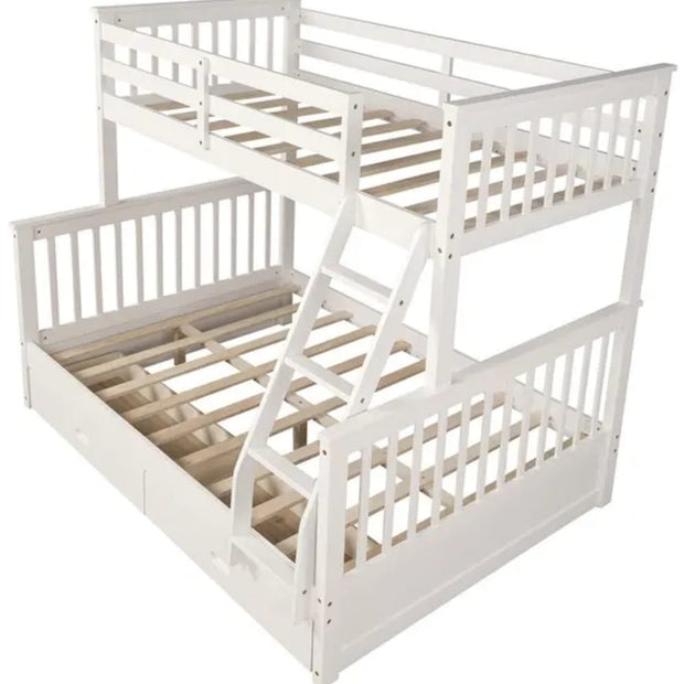 ARDYNAMIC Single Over Double Convertible Bunk Bed with DrawersAR Dynamic CaThe ARDYNAMIC Single Over Double Convertible Bunk Bed brings traditional style to your child's room. It features breezy slatted style headboards and foot boards and Bunk bedsDouble Convertible Bunk BedAR Dynamic