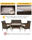 4 PC WICKER PATIO SETAR Dynamic Ca✎〖INDOOR & OUTDOOR〗:Thickly Cushioned Wicker Patio Sofa Set Chairs For Maximum Comfort, Patio Outdoor Sofa Gives You A Excellent Seating Experience.Our Garden OuPatio furniture4 PC WICKER PATIO SETAR Dynamic Ca