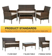 4 PC WICKER PATIO SETAR Dynamic Ca✎〖INDOOR & OUTDOOR〗:Thickly Cushioned Wicker Patio Sofa Set Chairs For Maximum Comfort, Patio Outdoor Sofa Gives You A Excellent Seating Experience.Our Garden OuPatio furniture4 PC WICKER PATIO SETAR Dynamic Ca