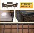 4 PC WICKER PATIO SETAR Dynamic Ca✎〖INDOOR & OUTDOOR〗:Thickly Cushioned Wicker Patio Sofa Set Chairs For Maximum Comfort, Patio Outdoor Sofa Gives You A Excellent Seating Experience.Our Garden OuPatio furniture4 PC WICKER PATIO SETAR Dynamic Ca